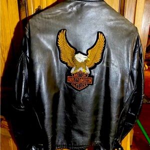 Harley Davidson  Leather Jacket   Size 44   Excellent Pre-Owned Condition.